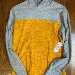 Boys XL (14-16) Wonder Nation, Gold/Grey hooded, Long sleeves pullover